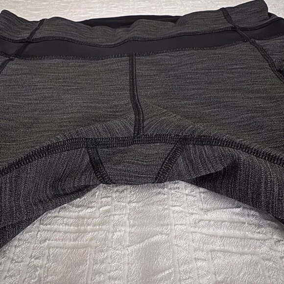 Lululemon Inspire Tight II 25" Heathered Black Luxtreme Mesh Running Leggings 6 - Picture 12 of 12